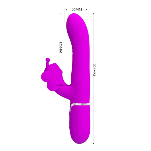 Вибратор кролик с вакуумным стимулятором Pretty Love Ridgely