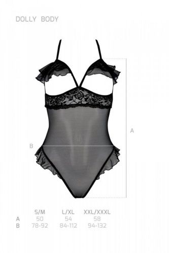 Эротическое боди Passion DOLLY BODY, XXL/XXXL