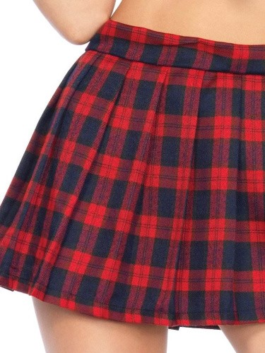 Leg Avenue-Classic School Girl Red - Сексуальный костюм школьницы, M/L