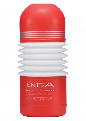 Tenga Rolling Head Cup Мастурбатор с вращением, 15х4,5 см (белый)