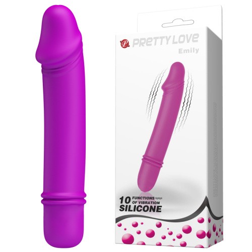 Pretty Love Emily Smooth Vibrator - Вибратор, 12.7х2.5 см