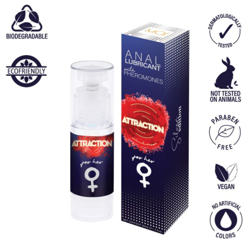 Mai Attraction Anal For Her - Анальная смазка на водной основе с феромонами, 50 мл