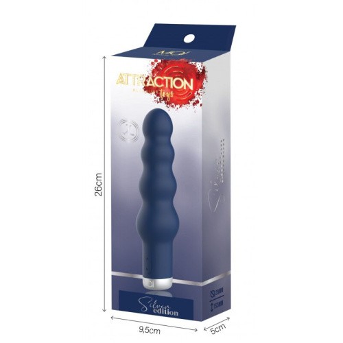 Mai Attraction Pleasure Toys Silver Edition Bubbles - Вибратор, 16.6х4 см