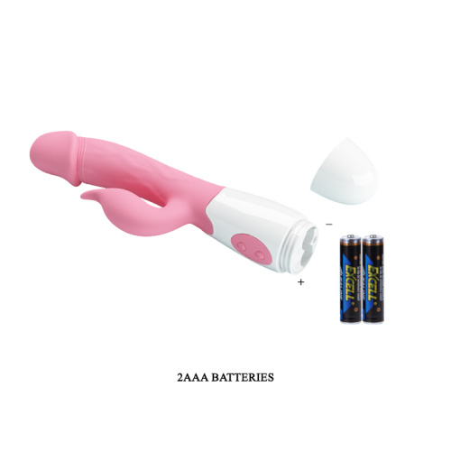 Pretty Love Peter Vibrator Pink - Вибратор-кролик с реалистичной головкой, 19.2х3.1 см (розовый)