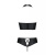 Passion Nancy Bikini - Комплект из эко-кожи: бра и трусики с имитацией шнуровки, 4XL/5XL (чёрный) Passion Nancy Bikini - Комплект из эко-кожи: бра и трусики с имитацией шнуровки, 4XL/5XL (чёрный)