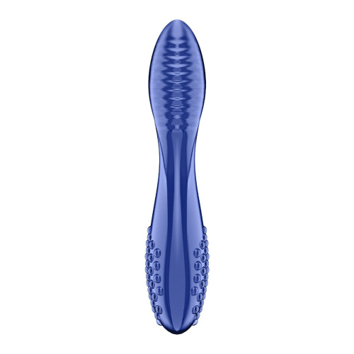Двусторонний стеклянный дилдо Satisfyer Dazzling Crystal 2