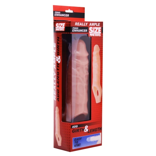 Size Matters Really Ample Penis Enhancer - насадка для увеличения члена, 16.5х5.1 см (телесный)