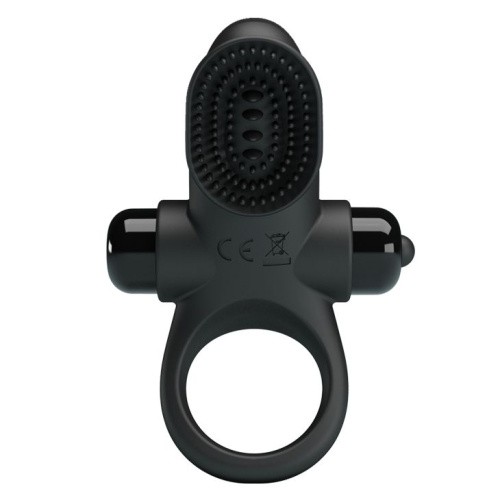 Pretty Love Vibrant Penis Ring II Black - віброкільце, 8.6х3 см (чорний) - купити в Києві, Україні
