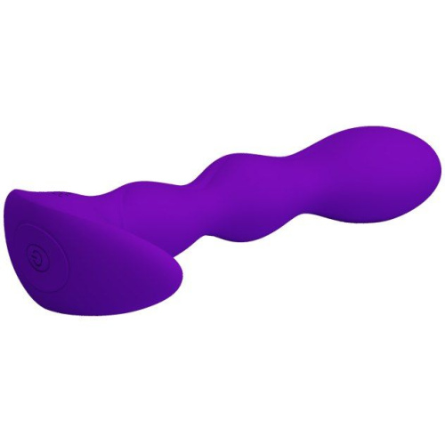 Pretty Love - Yale Anal Plug Purple - Анальный вибростимулятор, 13х3.3 см (фиолетовый)