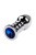 Toyfa Metal - Спиралевидная анальная пробка с камнем, 8.5х3.8 см (синий) Toyfa Metal - Спиралевидная анальная пробка с камнем, 8.5х3.8 см (синий)