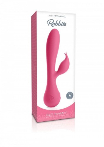 Jimmy Jane Glo Rabbit Heating Vibrator - вибратор-кролик, 10.8х3.8 см