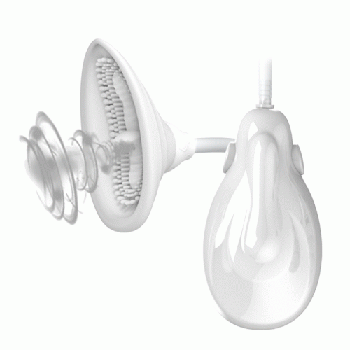 Pretty Love Passionate Lover Breast and Clit Pump - Помпа для клитора с вибрацией, 10.4х4.9 см