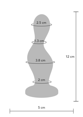 TOYJOY The Hitter Buttplug - Анальная пробка, 13 см (синий)