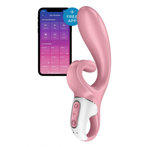 Satisfyer Hug Me - Нежный вибратор-кролик, 21 см (розовый)