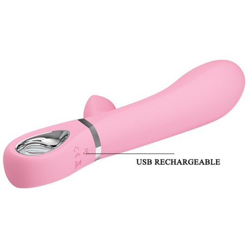 Pretty Love Thomas Vibrator Magenta - Вибратор с клиторальным стимулятором, 20.5х4 см (розовый)
