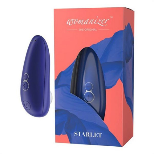 Womanizer Starlet 2 Вlue - Вакуумный стимулятор клитора, 11.7х4.6 см (синий)