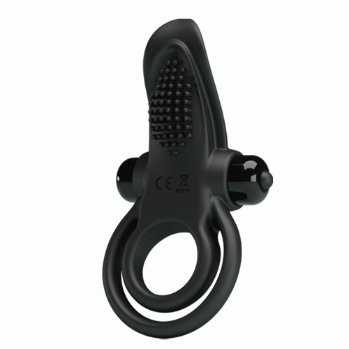 Pretty Love Vibro Penis Ring Black – Эрекционное кольцо, 11,3х5,6 см (черный)