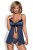 Obsessive Auroria babydoll - Сексуальный комплект, L/XL (синий)