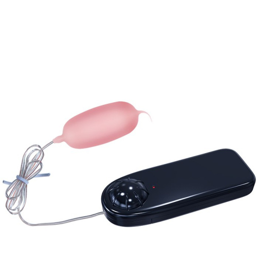 Baile Eleanora Cyber Vibrating Egg Flesh - Виброяйцо с пультом ДУ, 9.3 см