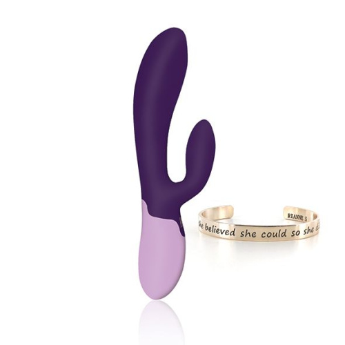 Rianne S: Xena Purple/Lilac - вибратор с подогревом и браслетом в комплекте, 12.5х3.5 см (фиолетовый)