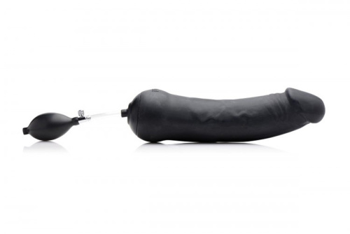 Tom of Finland Toms Inflatable Silicone Dildo - Фаллоимитатор, 33.6х10 см (черный)