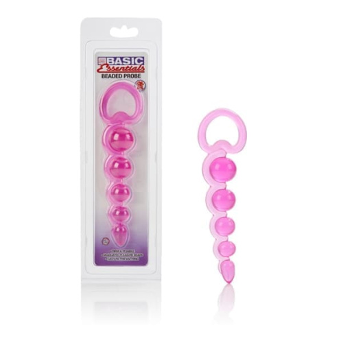 California Exotic Novelties Basic Essentials - анальна ялинка, 18.5x4 см (рожевий) - купити в Києві, Україні