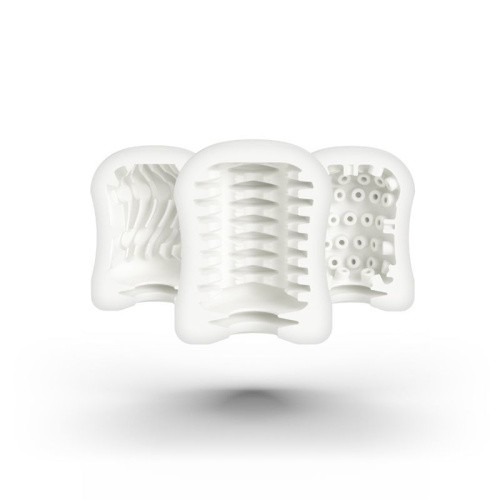 Mystim MasturbaTIN Ribbed Rita - Мастурбатор, 4.4х1.4 см (белый)