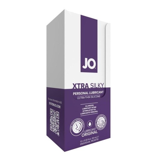 Foil Display Box - JO Xtra Silky Siliconel - Набор лубрикантов, 12 x 10 мл