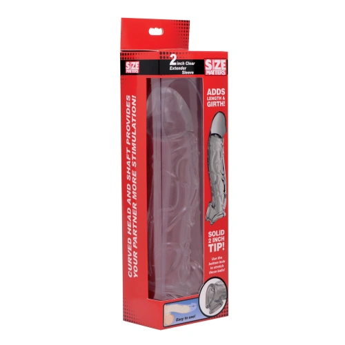 Size Matters 2 Inch Clear Extender Sleeve - Насадка на пенис, 22,8 см (прозрачный)