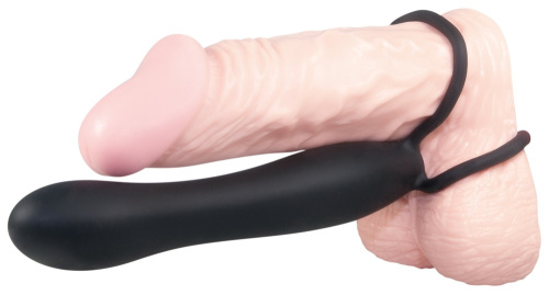 Anal Special Silicone Black - Анальна насадка, 15 см (чорний) - купити в Києві, Україні