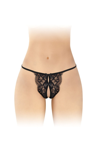 Трусики с доступом Fashion Secret Cindy, One Size черные
