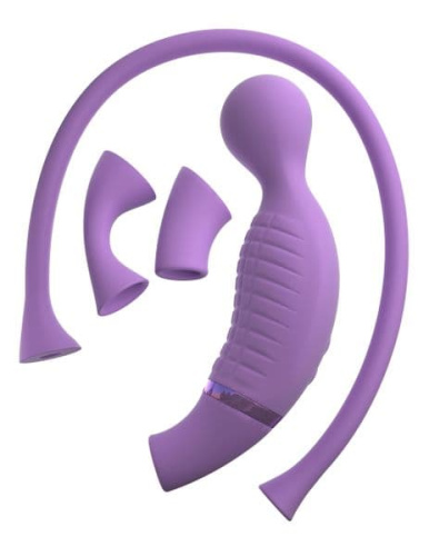 Pipedream Ultimate Climax-Her - Вибратор с вакумной стимуляцией клитора, 14х3.5 см
