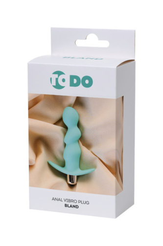 ToDo By Toyfa Bland - Анальная вибропробка, 12х2.8 см (мятная)
