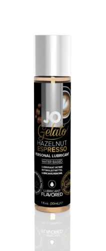 System - JO Gelato Hazelnut Espresso Lubricant - Смазка на водной основе без сахара, парабенов и пропиленга, 30 мл (эспрессо)