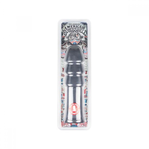 Doc Johnson American Bombshell B-10 Warhead Gun Metal, фаллоимитатор для фистинга, 25.4х6,9 см