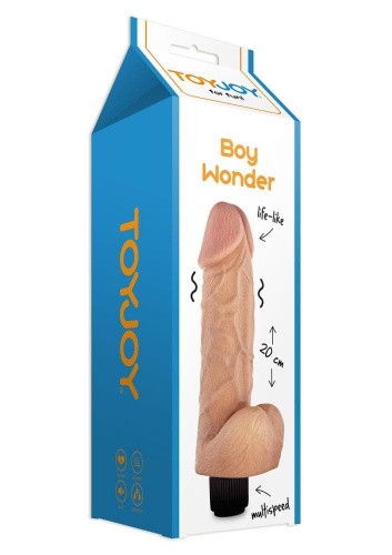 Реалистичный вибратор Toy Joy Boy Wonder, 20 см