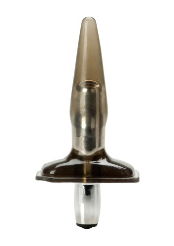 CalExotic High Intensity Probe - Анальная пробка с вибрацией, 9,5х2,5 см (серый)