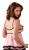 Cottelli Collection Babydoll and String - сексуальный беби долл и стринги, XXL (розовый)