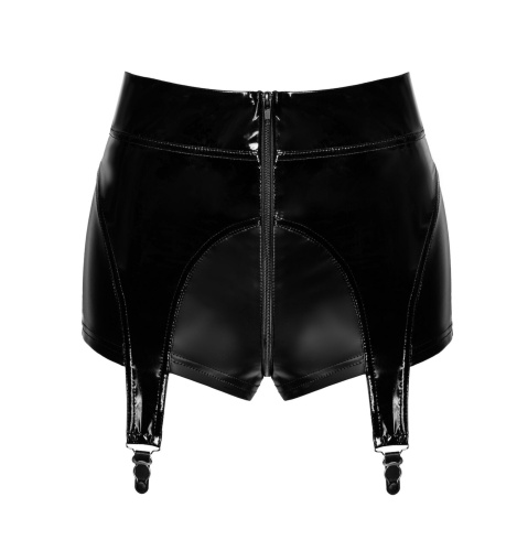 Виниловые шортики с доступом и подвязками Noir Handmade F325 Glam, M