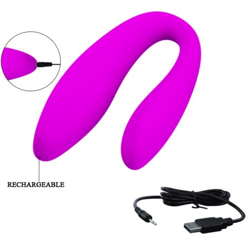 Pretty Love Letitia Stimulator Purple - Вібратор для пар, 10.3х3.8 см (фіолетовий) - купити в Києві, Україні