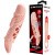 Pretty Love Cecelia Vibrating Penis Sleeve Flesh - Насадка на пенис, 18,5 см (телесный)