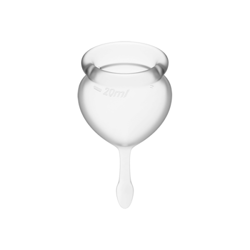 Satisfyer Feel Good - набор менструальных чаш, 15 мл и 20 мл (прозрачный)