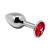 Alive Mini Metal Butt Plug - Анальная пробка - L, 9х4 см (красная) Alive Mini Metal Butt Plug - Анальная пробка - L, 9х4 см (красная)