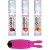Adrien Lastic Amoreane Med - набор из 3-х вкусов стимулирующего лубриканта и вибропули (розовый)