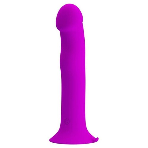 Pretty Love - Murray Dildo with Vibration - Фалоімітатор з вібрацією, 19х3.8 см (рожевий) - купити в Києві, Україні