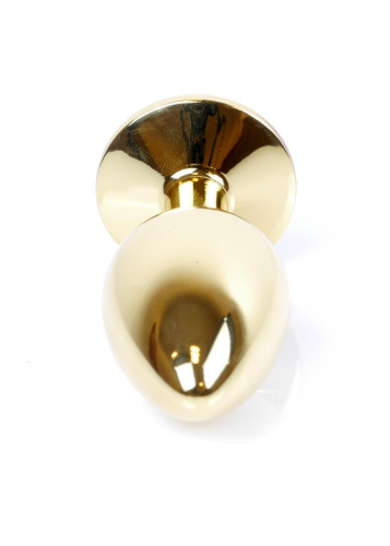 Анальная пробка с кристаллом B-Series Jewellery Gold Plug Green
