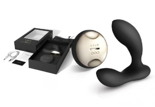 Lelo Hugo - анатомический массажер простаты с дистанционным управлением, 17х4 см (розовый)