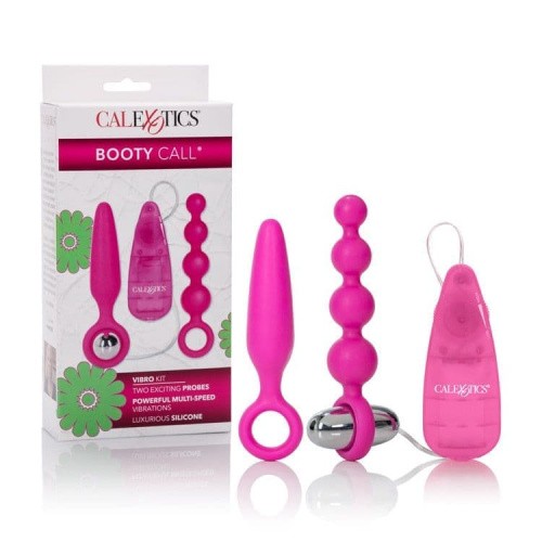 CalExotic Booty Call Booty Vibro Kit - Набор анальных стимуляторов с вибрацией, 2 шт (розовый)