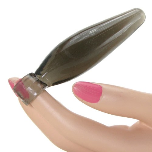 Topco Sales Bottoms Up Finger Rammers - Анальная пробка средняя, 10.2х2.5 см (серый)
