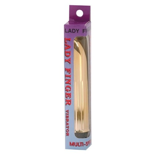 Seven Creations Ladyfinger Gold - Вібратор пластиковий, 13Х2,5 см - купити в Києві, Україні